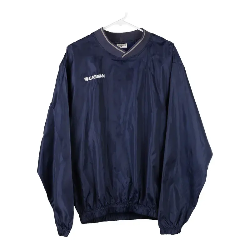 Garman V-neck Windbreaker - Large Navy Polyester