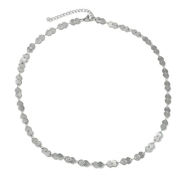 Non-Tarnish Ion Plating(IP) 304 Stainless Steel Boston Link Chain Necklaces for Women