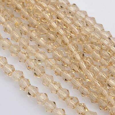 Bicone Glass Beads Strands