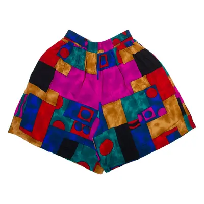 KATHIE LEE Womens Casual Shorts Pink Relaxed Geometric S W26