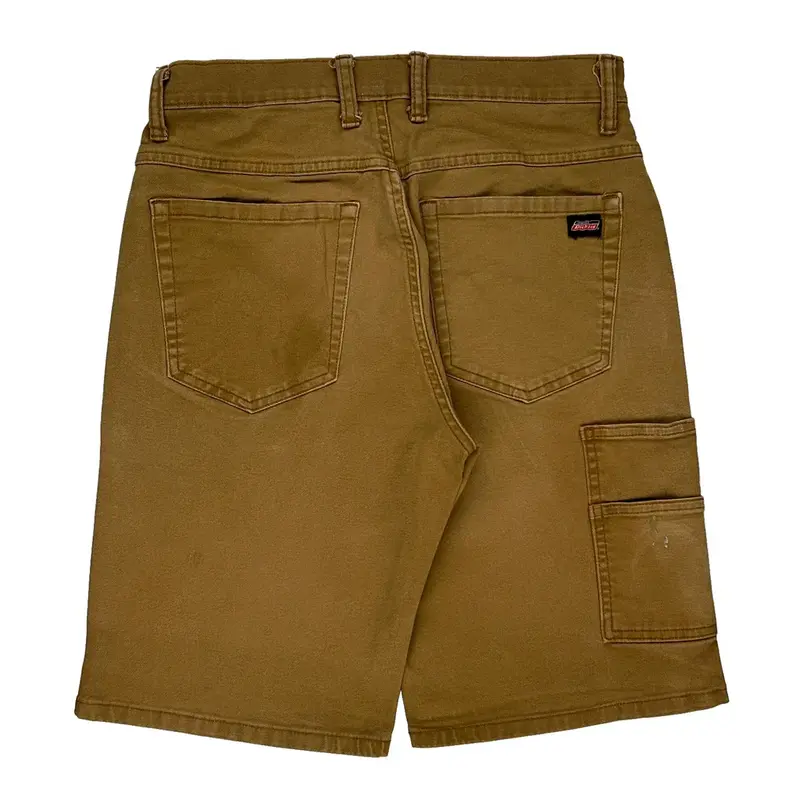 Utility Pockets Dickies Cargo Shorts - 29W 11L Brown Cotton Blend | Size: 29″ waist