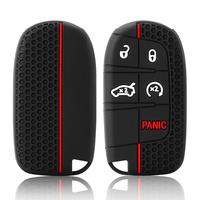 Car Key Case Cover, Silicone Car Key Protector, Car Interior Accessories for Jeep WK2 KL BU MP Renegade Grand Cherokee Dodge ...