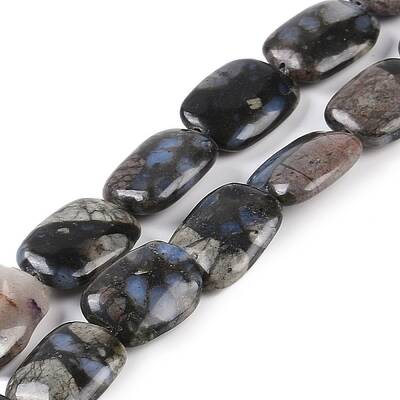 Natural Glaucophane Beads Strands