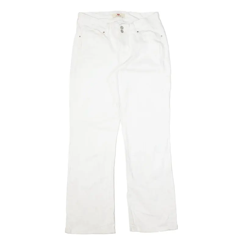 LEVI'S Jeans Cream Denim Regular Bootcut Womens W30 L32