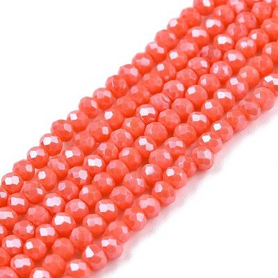 Electroplate Glass Beads Strands