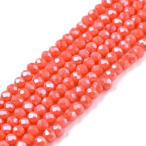 Electroplate Glass Beads Strands