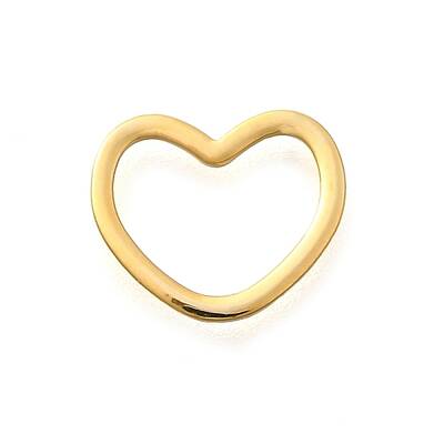 Brass Heart Linking Rings