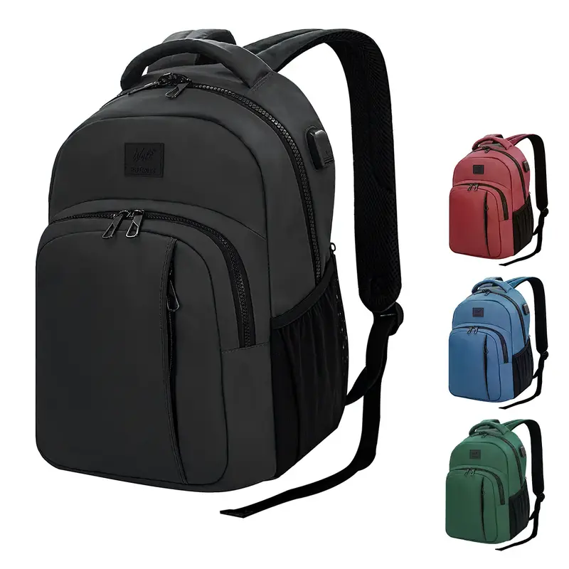 Wolt Travel Laptop Backpack with USB Charger Port, Waterproof, Fits 17\