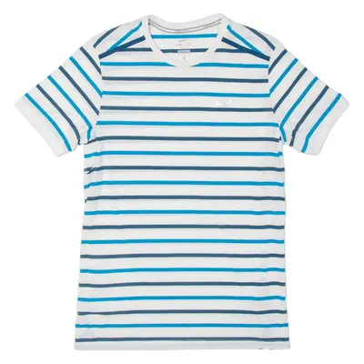 NIKE Striped Mens T-Shirt White M