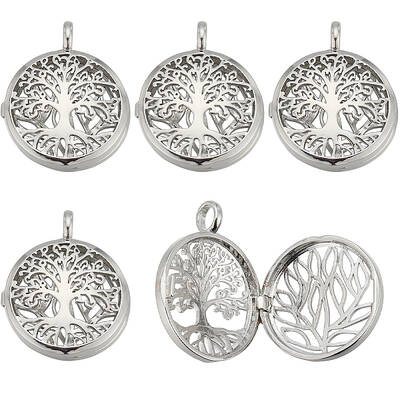 10Pcs Hollow Brass Cage Pendants