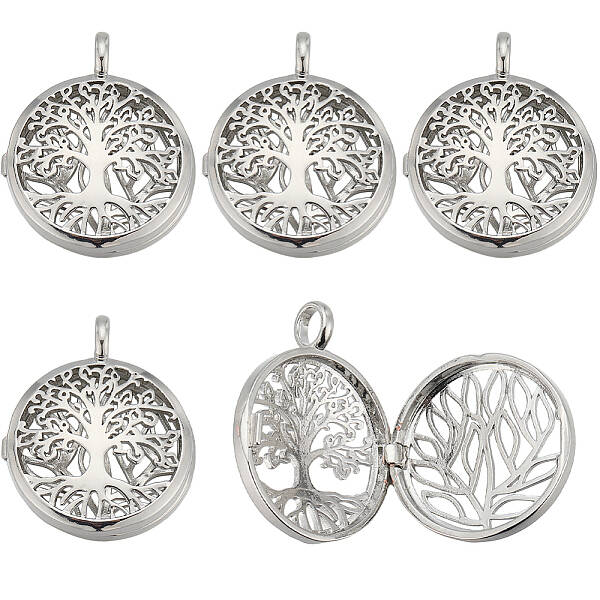 10Pcs Hollow Brass Cage Pendants