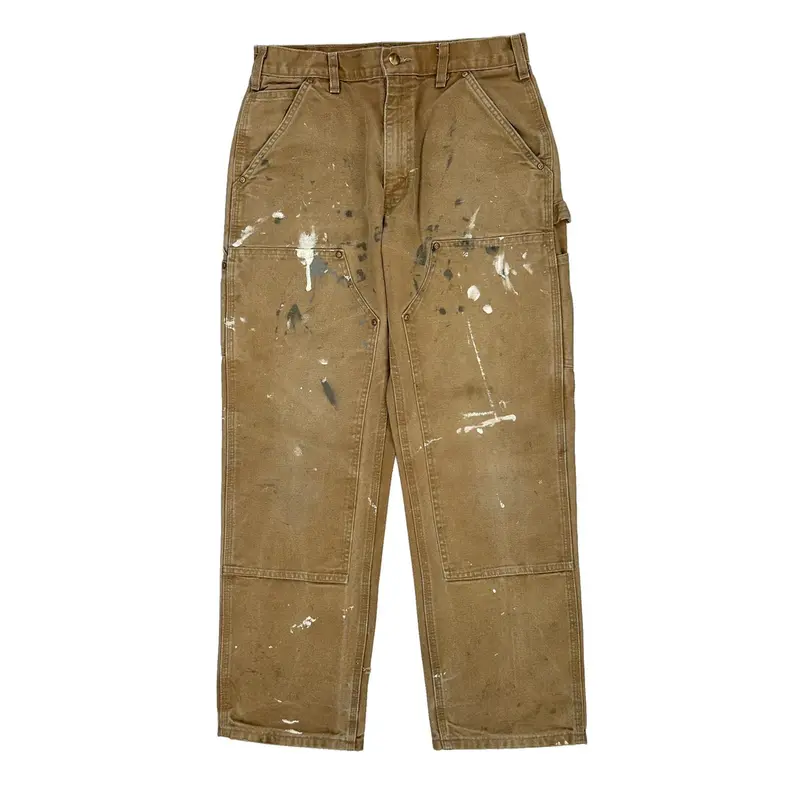 Carhartt Double Knee Carpenter Trousers - 30? Waist Brown Cotton | Size: 30″ waist