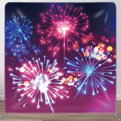 Aperturee Spark Blue Purple Gradient Bokeh Party Backdrop Cover - Aperturee