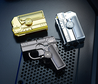 Windproof Torch Lighter (Gas Not Included) Refillable FoldableRotatable Lighter For Daily Use & Cooking,OutdoorFun