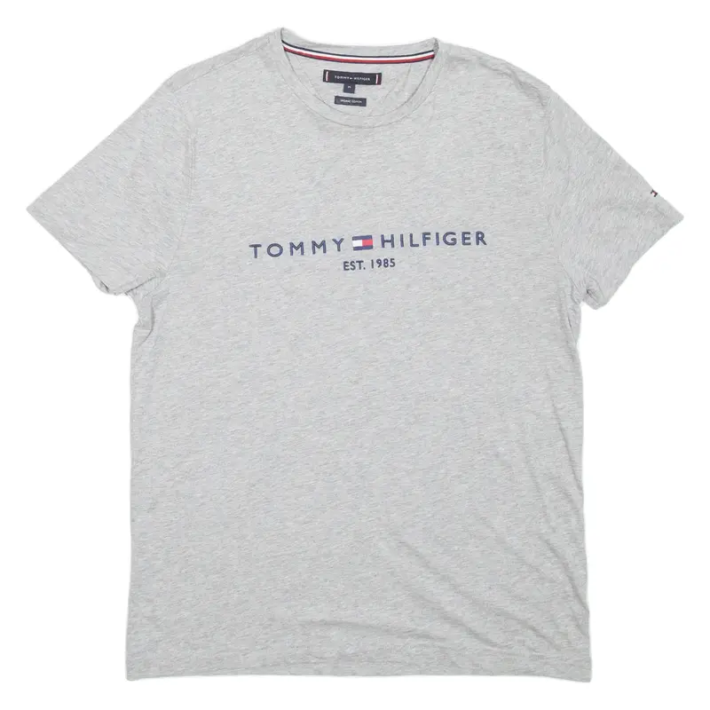 TOMMY HILFIGER Mens T-Shirt Grey M