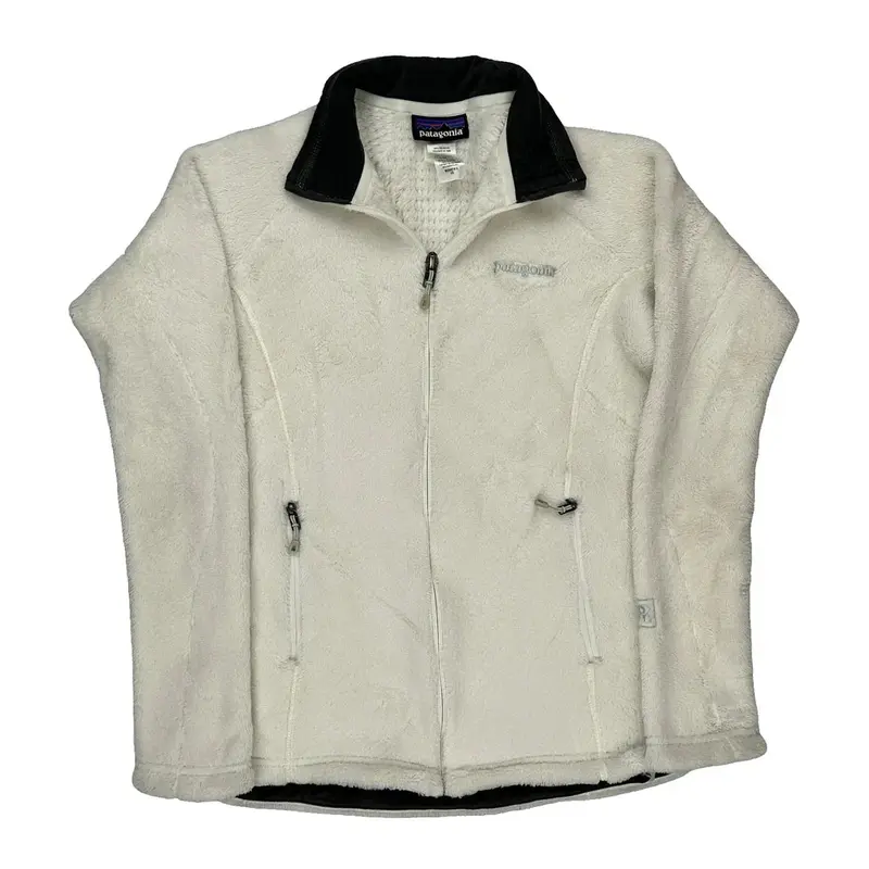 Patagonia Fleece Jacket - XS Cream Polyester