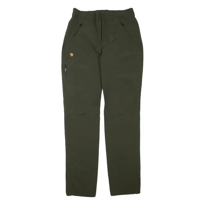 FJALLRAVEN Womens Trousers Green Regular Tapered W30 L32