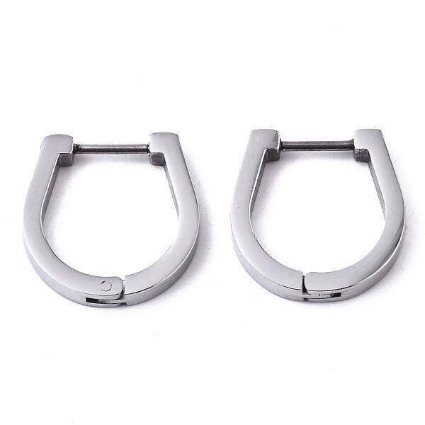 Non-Tarnish 304 Stainless Steel Huggie Hoop Earrings