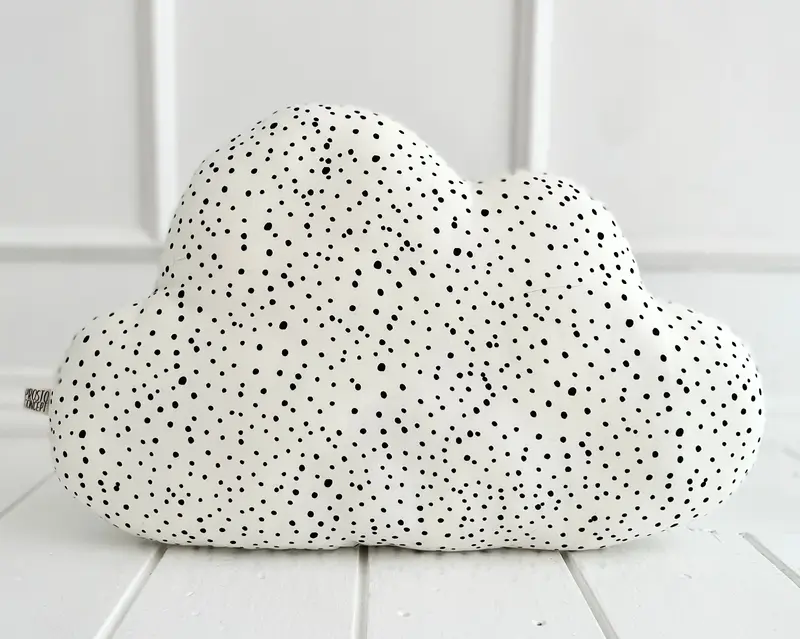 Cloud Pillow With Dots