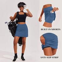 EKOUAER Golf dress Summer Yoga Stretchy  Tennis Skirt with Inner Shorts  Anti-Chafe Lined Workout Skirt  Lightweight & Elasti...