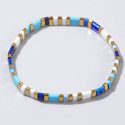 Bohemian Style Glass Seed Beaded Stretch Bracelets for Women Men