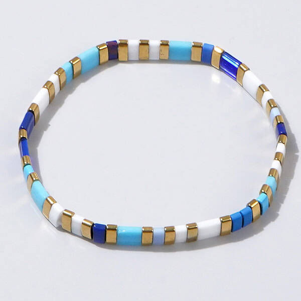 Bohemian Style Glass Seed Beaded Stretch Bracelets for Women Men