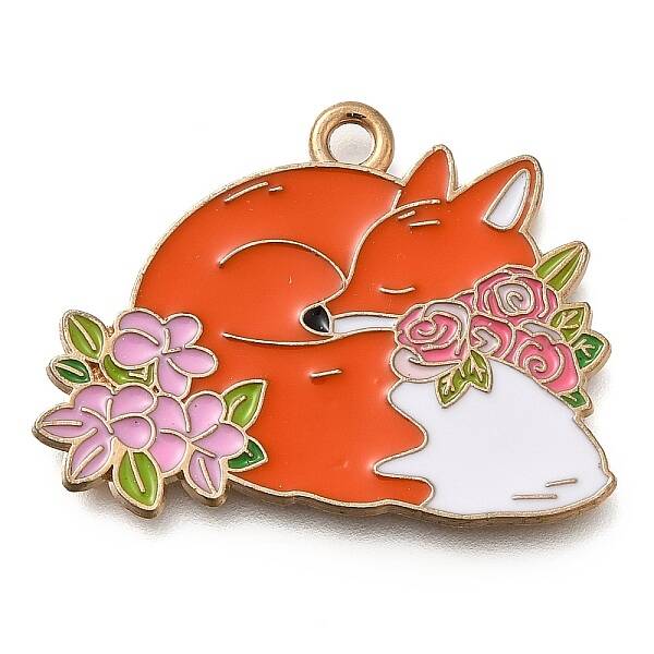 Animal Flower Alloy Enamel Pendants