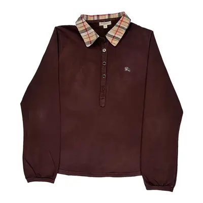Burberry Brit Fitted Polo Shirt - XL Brown Cotton