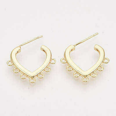 Brass Stud Earring Findings