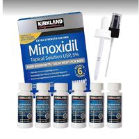 Kirkland Minoxidil 5% Topical Solution Extra Strength Hair Regrowth Treatment for Men Dropper Applicator Included Smooth Hair...