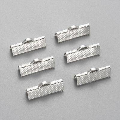 Iron Ribbon Crimp Ends