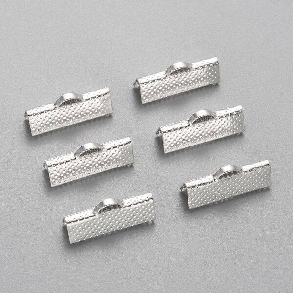 Iron Ribbon Crimp Ends