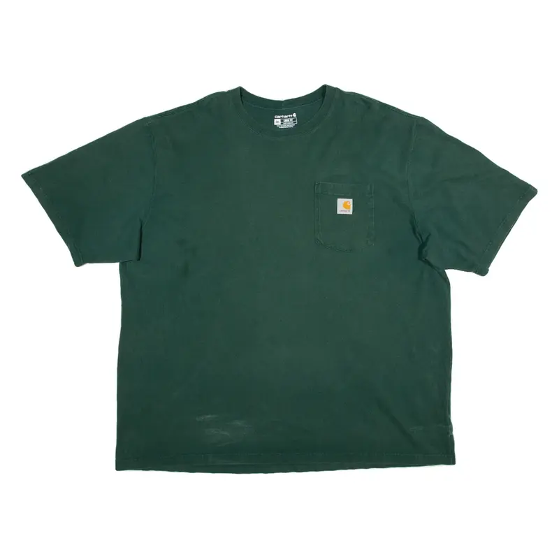 CARHARTT Loose Fit Mens T-Shirt Green 2XL