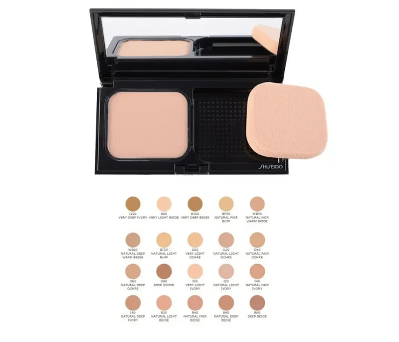 Shiseido, Sheer Matifying Compact, Oil-Free, Long-Wearing, Compact Foundation, O20, Natural Light Ochre, SPF 10, Refillable, ...
