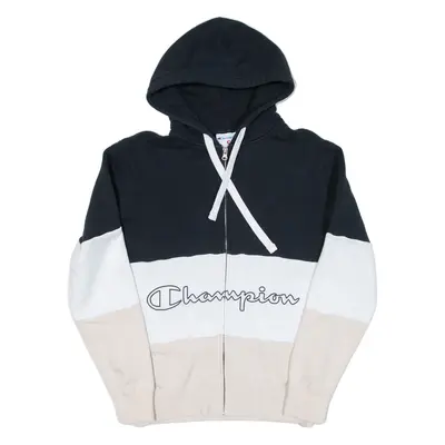 CHAMPION Womens Beige Hoodie Full Zip S