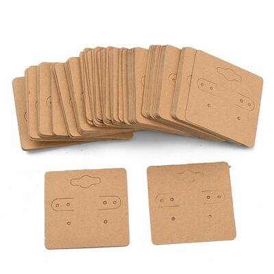 Blank Kraft Paper Earring Display Cards