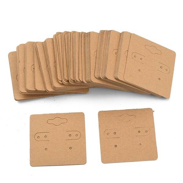 Blank Kraft Paper Earring Display Cards