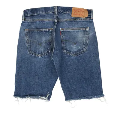 501 Levis Denim Shorts - 34W 12L Dark Wash Cotton