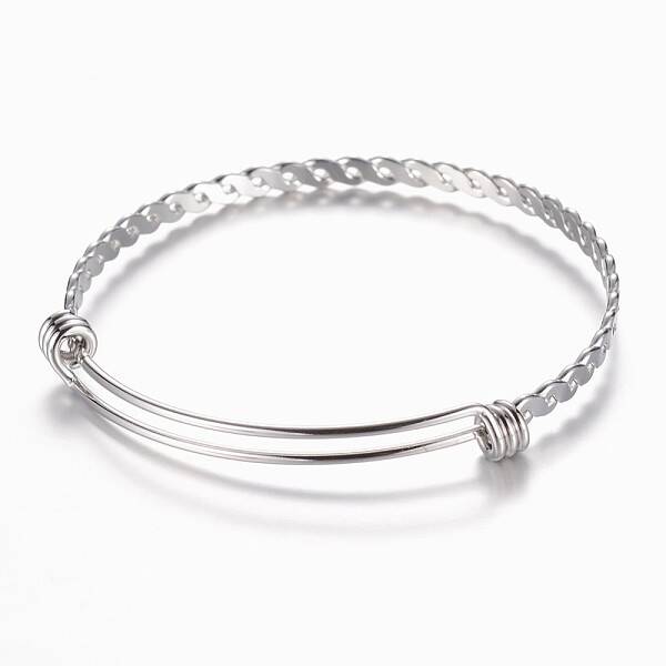 Tarnish Resistant Adjustable 304 Stainless Steel Expandable Bangle Making
