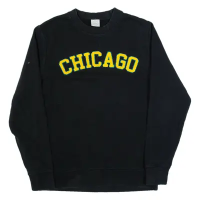 JACK & JONES Chicago Mens Sweatshirt Black USA L