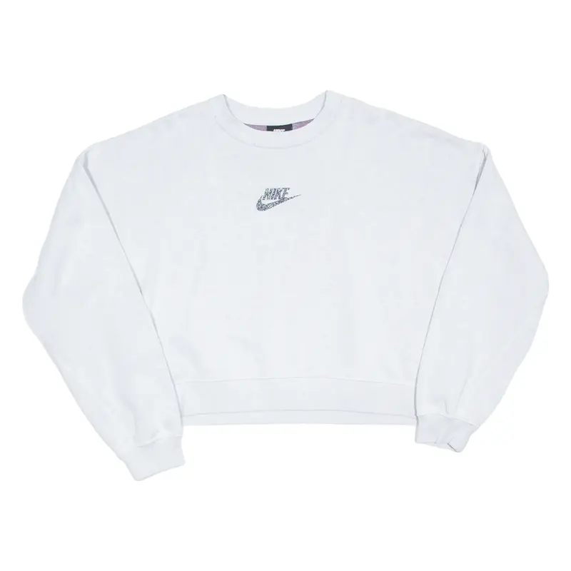 NIKE Cropped Womens Sweatshirt Beige M