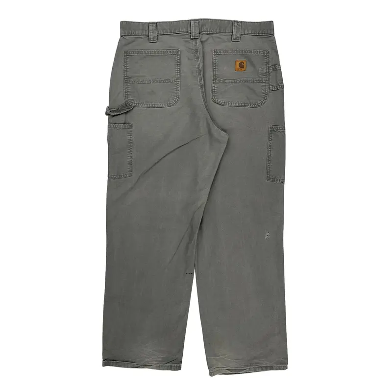 Carhartt Carpenter Trousers - 38? Waist Grey Cotton