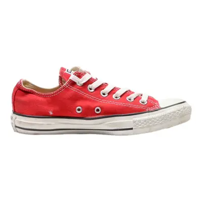 CONVERSE Chuck Taylor All Star Low Top Trainers Red Canvas Womens UK 5