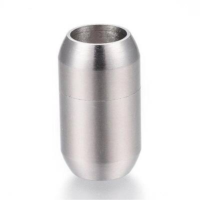 Tarnish Resistant 304 Stainless Steel Magnetic Clasps with Glue-in Ends