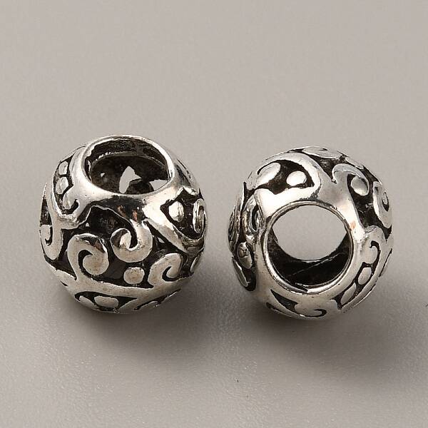 Tibetan Style Alloy European Beads