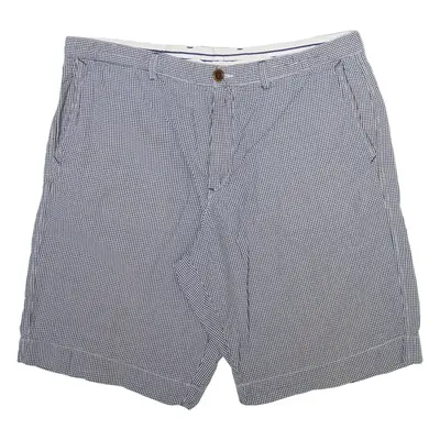 LACOSTE Mens Casual Shorts Blue Gingham M W34