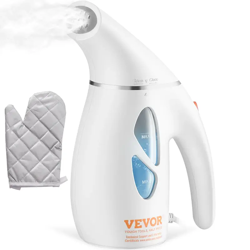 VEVOR Portable Handheld Fabric Steamer, 900W Quick Heat Steamer for Clothes, Wrinkle Remover Clothing Iron Intelligent Contro...