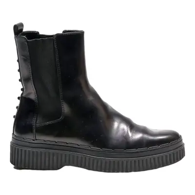 TODS Chelsea Boots Black Leather Womens UK 3