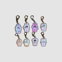 Kpop Keychain with Charm - 8 Style Designs, Cute Characters, Various Colors