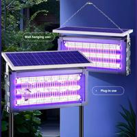 Solar Mosquito Killer Lamp Outdoor – 20W High-Power Waterproof Insect Zapper with 3 Tubes, Dual Charging, 6000mAh Battery f...